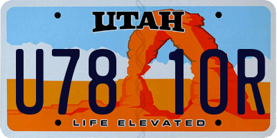 UT license plate U781OR