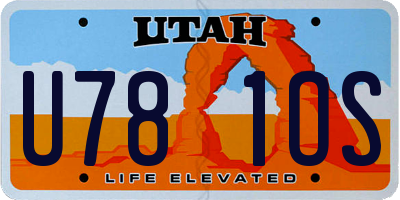 UT license plate U781OS