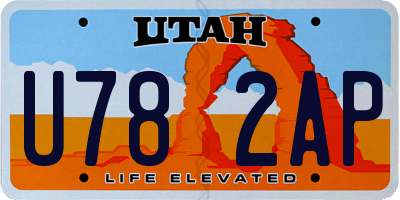 UT license plate U782AP