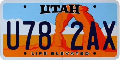UT license plate U782AX