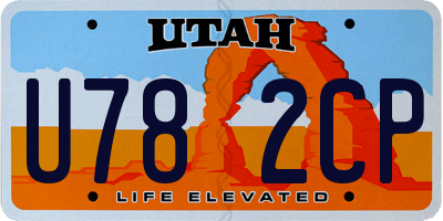 UT license plate U782CP