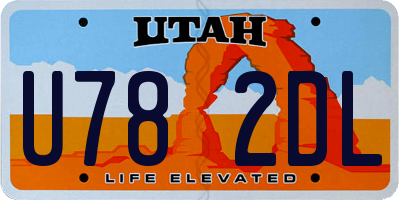 UT license plate U782DL