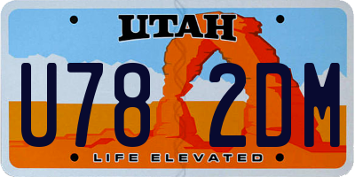 UT license plate U782DM