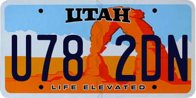UT license plate U782DN