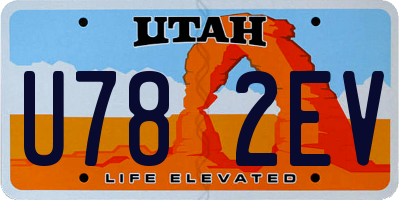 UT license plate U782EV