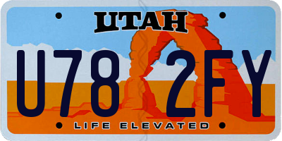 UT license plate U782FY