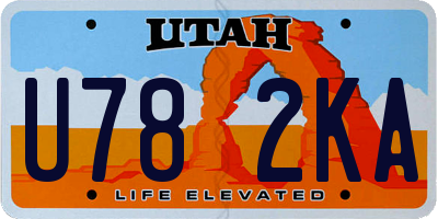 UT license plate U782KA