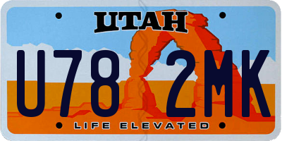 UT license plate U782MK