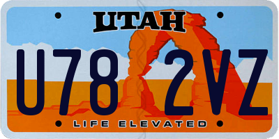 UT license plate U782VZ