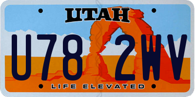 UT license plate U782WV