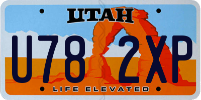 UT license plate U782XP