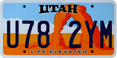 UT license plate U782YM