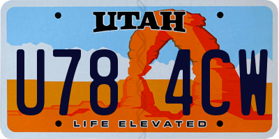 UT license plate U784CW