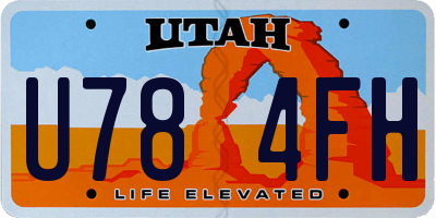 UT license plate U784FH
