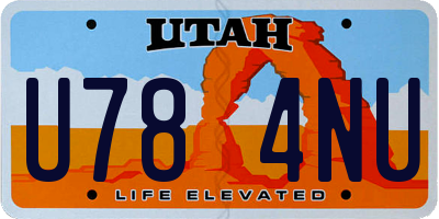 UT license plate U784NU