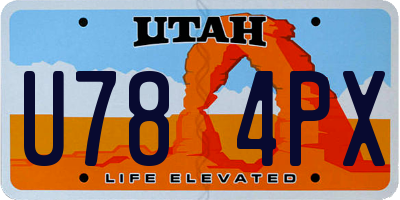 UT license plate U784PX
