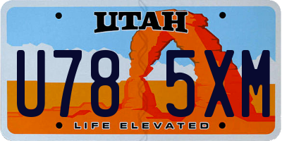 UT license plate U785XM