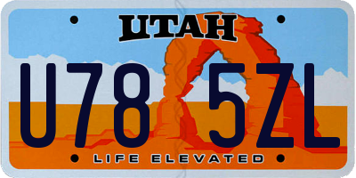 UT license plate U785ZL