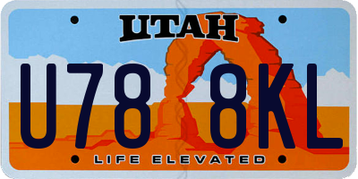 UT license plate U788KL
