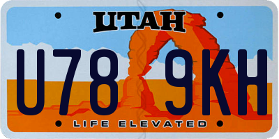 UT license plate U789KH
