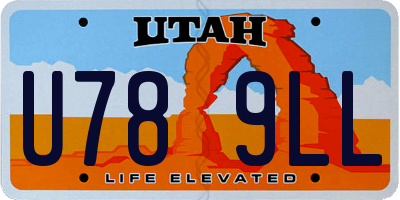 UT license plate U789LL