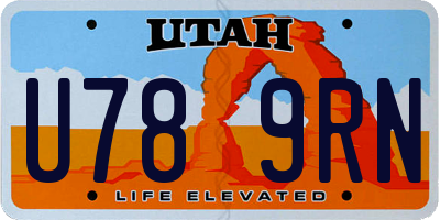 UT license plate U789RN