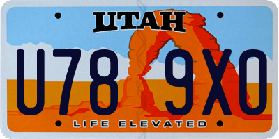 UT license plate U789XO