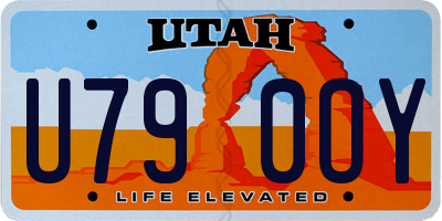 UT license plate U790OY