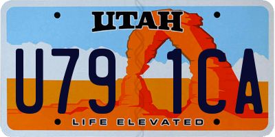 UT license plate U791CA