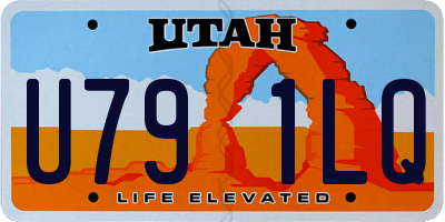 UT license plate U791LQ