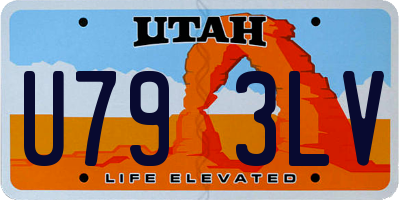 UT license plate U793LV