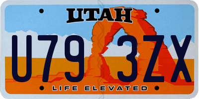 UT license plate U793ZX