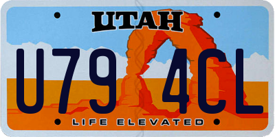 UT license plate U794CL