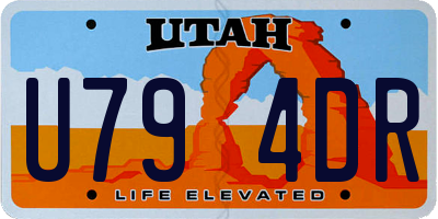 UT license plate U794DR