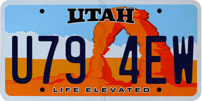 UT license plate U794EW