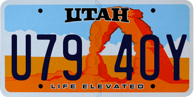 UT license plate U794OY