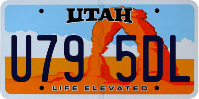 UT license plate U795DL