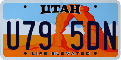 UT license plate U795DN