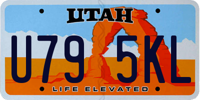 UT license plate U795KL