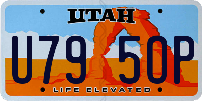 UT license plate U795OP