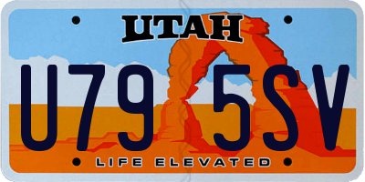 UT license plate U795SV