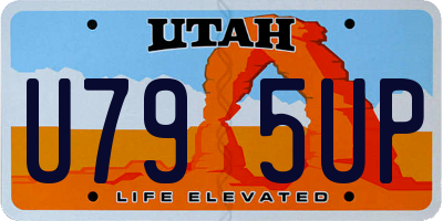 UT license plate U795UP