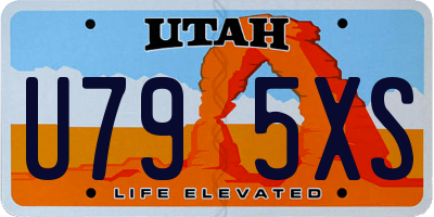 UT license plate U795XS