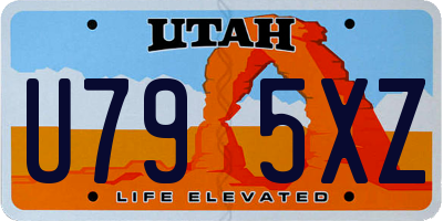 UT license plate U795XZ