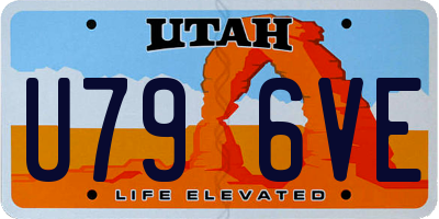 UT license plate U796VE