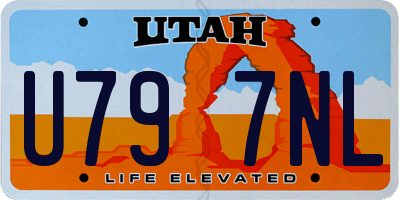 UT license plate U797NL