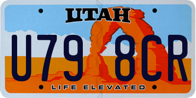 UT license plate U798CR