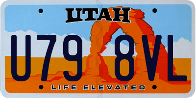 UT license plate U798VL