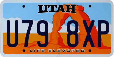 UT license plate U798XP