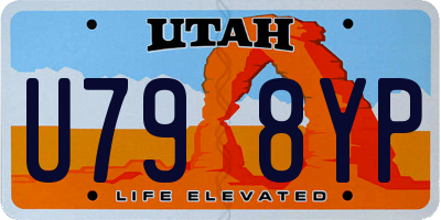 UT license plate U798YP